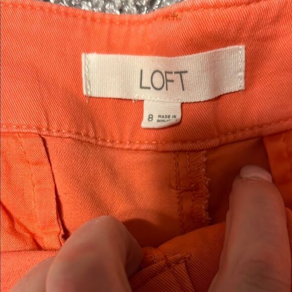Loft Vibrant Orange Shorts - Picture 3 of 8